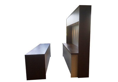 Empfangstheke Stauraum