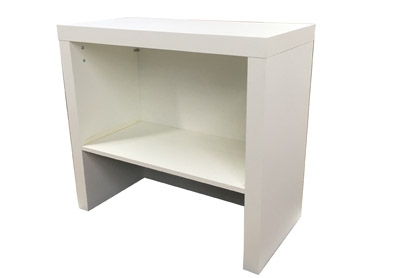 Messetheke Promotiontheke smart wei� lackiert