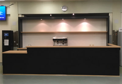 Thekenumbau mit Einbauten, Ausschankbereich neue Oberfl�che